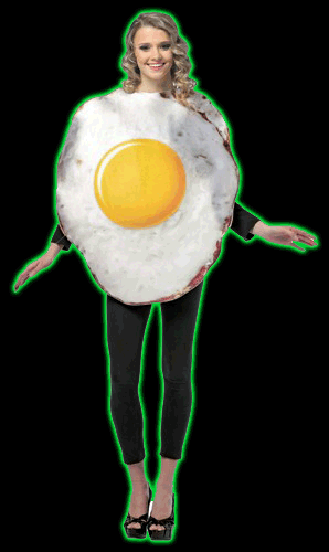 Get Real Fried Egg Adult Costume