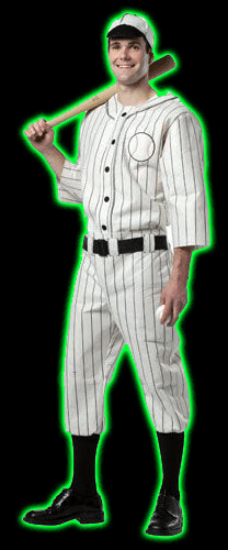 Mens Old Tyme Baseball Player Costume