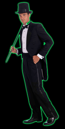 Vintage Hollywood Tuxedo Mens Costume