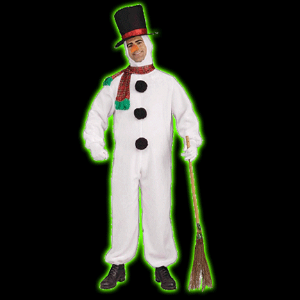 Mens Plush Snowman