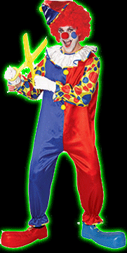 Bubbles the Clown Adult Costume