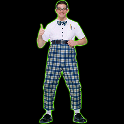 Men's 50's Class Nerd Costume