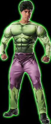 Mens Marvel: Hulk Costume