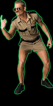 Reno 911: Lt. Dangle Mens Costume