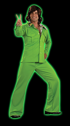 Adult Green Leisure Suit Costume