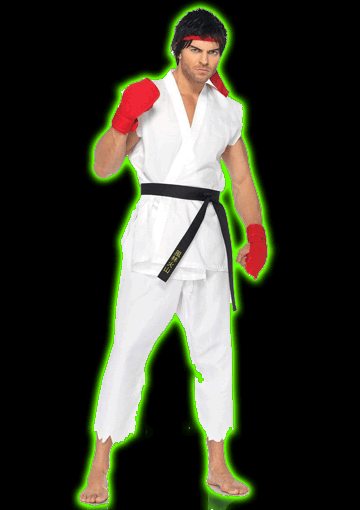 Mens Street Fighter: Ryu Costume