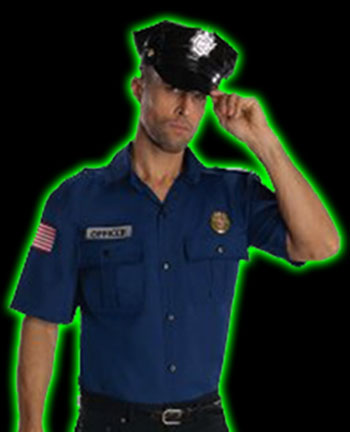 Mens Police Officer Costume Kit