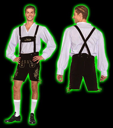 Mens Oktober Lederhosen Costume INCHR