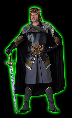 Mens Medieval King Costume