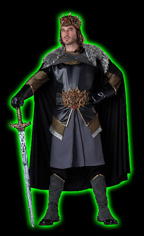 Mens Medieval King Costume