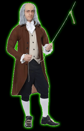 Benjamin Franklin Mens Costume