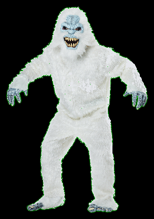 Snow Beast Moving Mouth Mens Costume