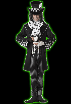 Dark Mad Hatter Mens Costume