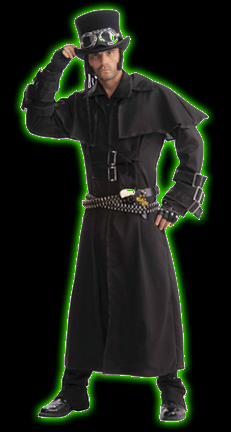 Mens Steampunk Duster Coat