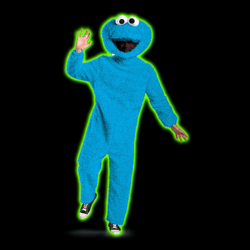Sesame Street Full Plush Cookie Monster Prestige Adult Costume