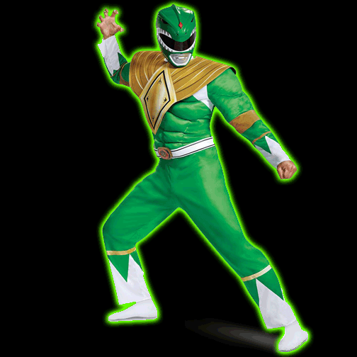 Power Rangers Green Ranger Classic Muscle Adult Costume