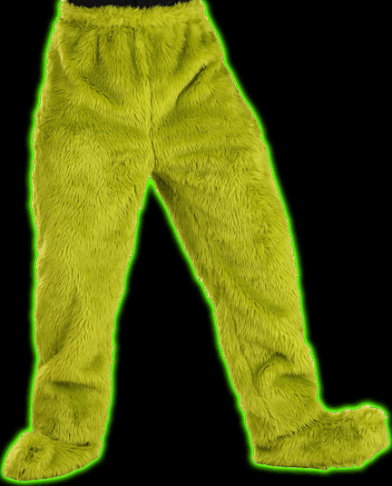 Adult Dr. Seuss Grinch Plus Size Fur Pants