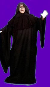 Black Full Cut Horror Robe Plus Size