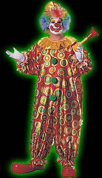 Jack the Jolly Clown Plus Size Mens Costume