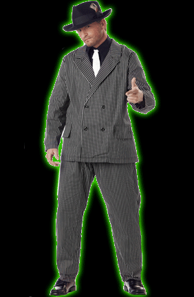 Gangster Plus Size Mens Costume