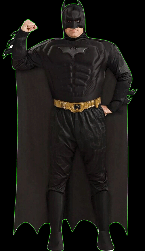 Adult Dark Knight Batman Deluxe Muscle Chest Plus Size Costume