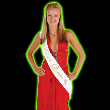 Prom Queen Satin Sash