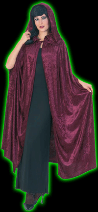 Burgundy Velvet Gothic Cloak