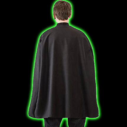 Adult Black Super Hero Cape