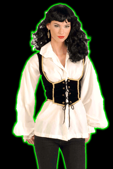 Womens Deluxe Pirate Vest