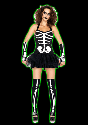 Womens Sexy Skeleton Costume