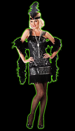 Flirty Flapper Womens Costume