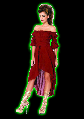 Womens Gauze Burgundy Peasant Dress