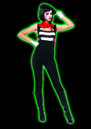 Womens Marvelous Mime Costume