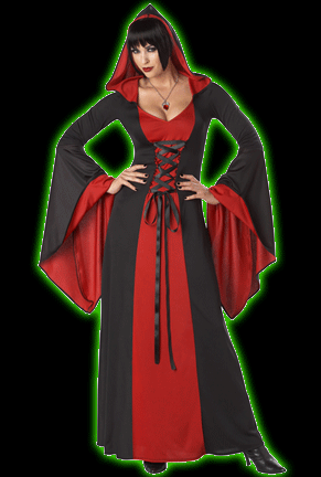 Deluxe Red Hooded Robe