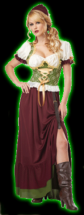 Clearance: Renaissance Wench<BR>Womens Costume
