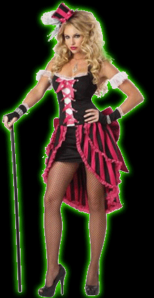 Parisian Showgirl Womens Costume