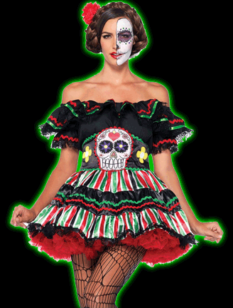 Day of the Dead Doll Womens