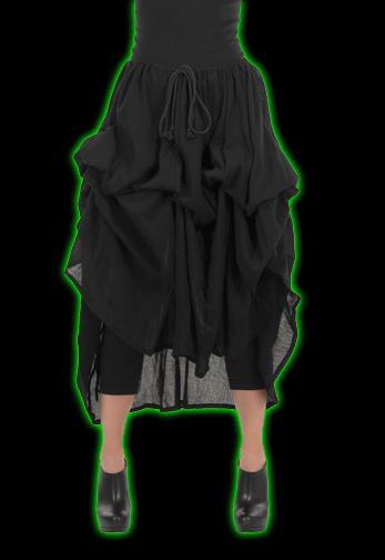 Pirate Parachute Skirt Black