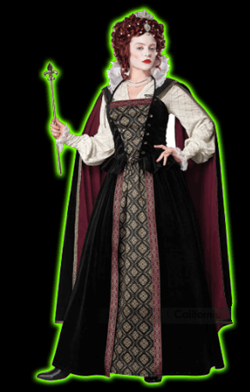 ELIZABETHAN QUEEN ADULT COSTUME