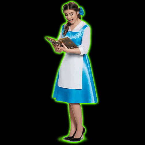 Beauty and the Beast Belle Blue Dress Adult Costume