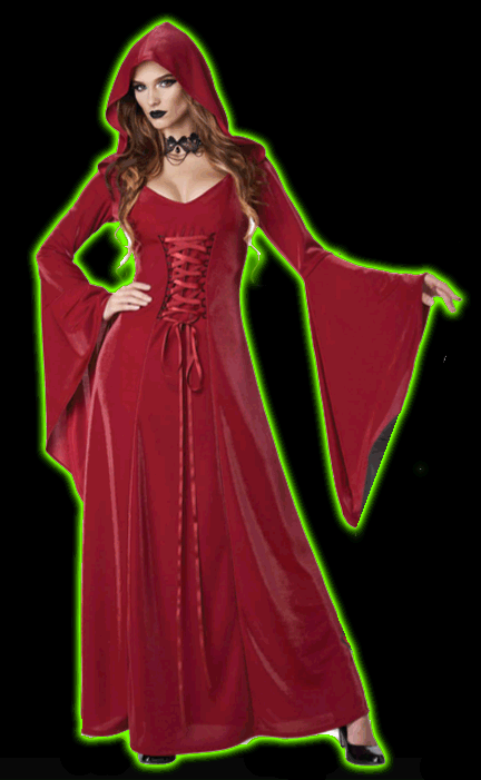 Crimson Robe Womens Costume