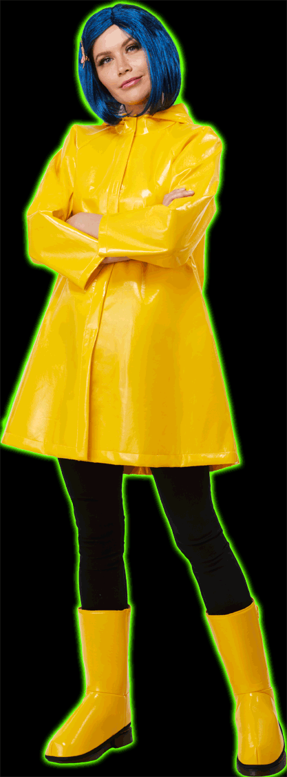 Coraline Adult Rain Coat Costume