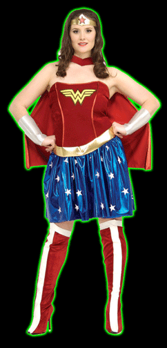 Fancy dress costume - Red/Wonder Woman - Ladies