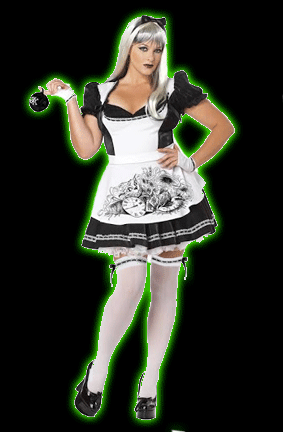 Dark Alice Womens Plus Size Costume