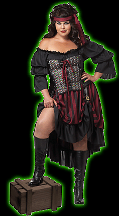 Pirate Wench Womens<BR>Plus Size Costume