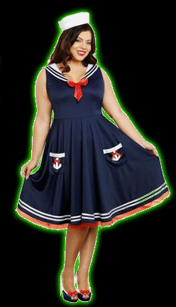 All Aboard Womens<BR>Plus Size Costume