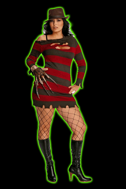 Plus Size Adult Miss Krueger Costume -Secret Wishes