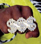 Pimp Triple Dollar Ring
