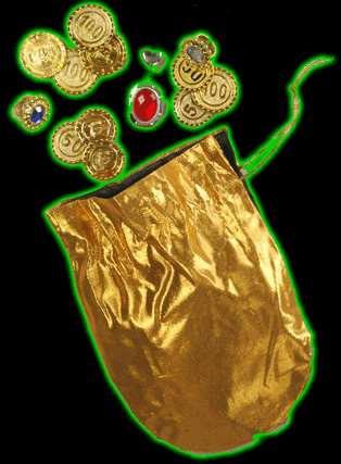 Desert Prince Coin<br>Pouch With jewels & Coins