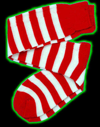 Red & White Clown Socks